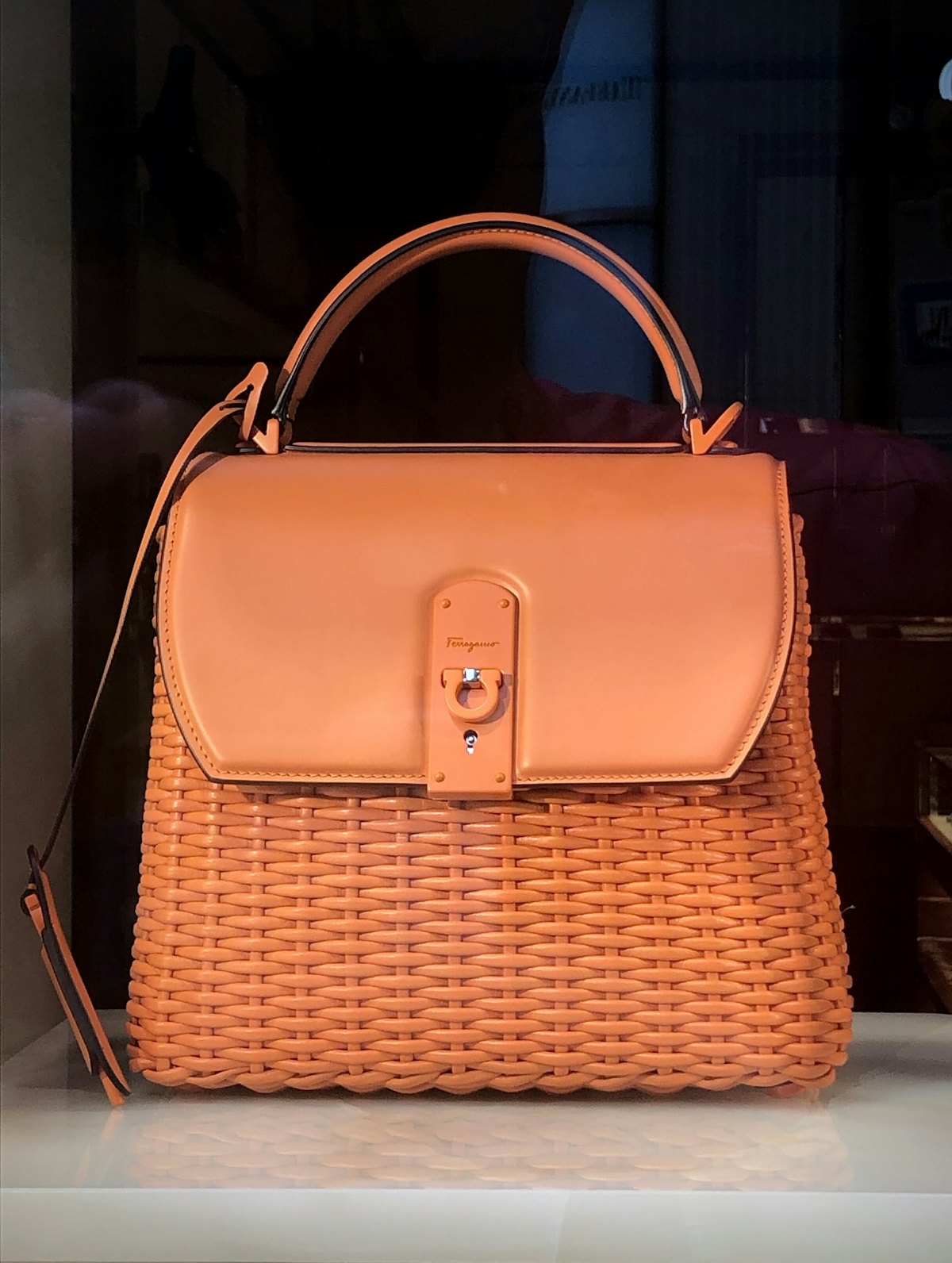 A handwoven rattan bag from a local artisan