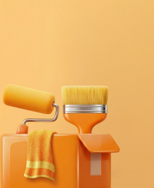 A professional cleaner at work in a home